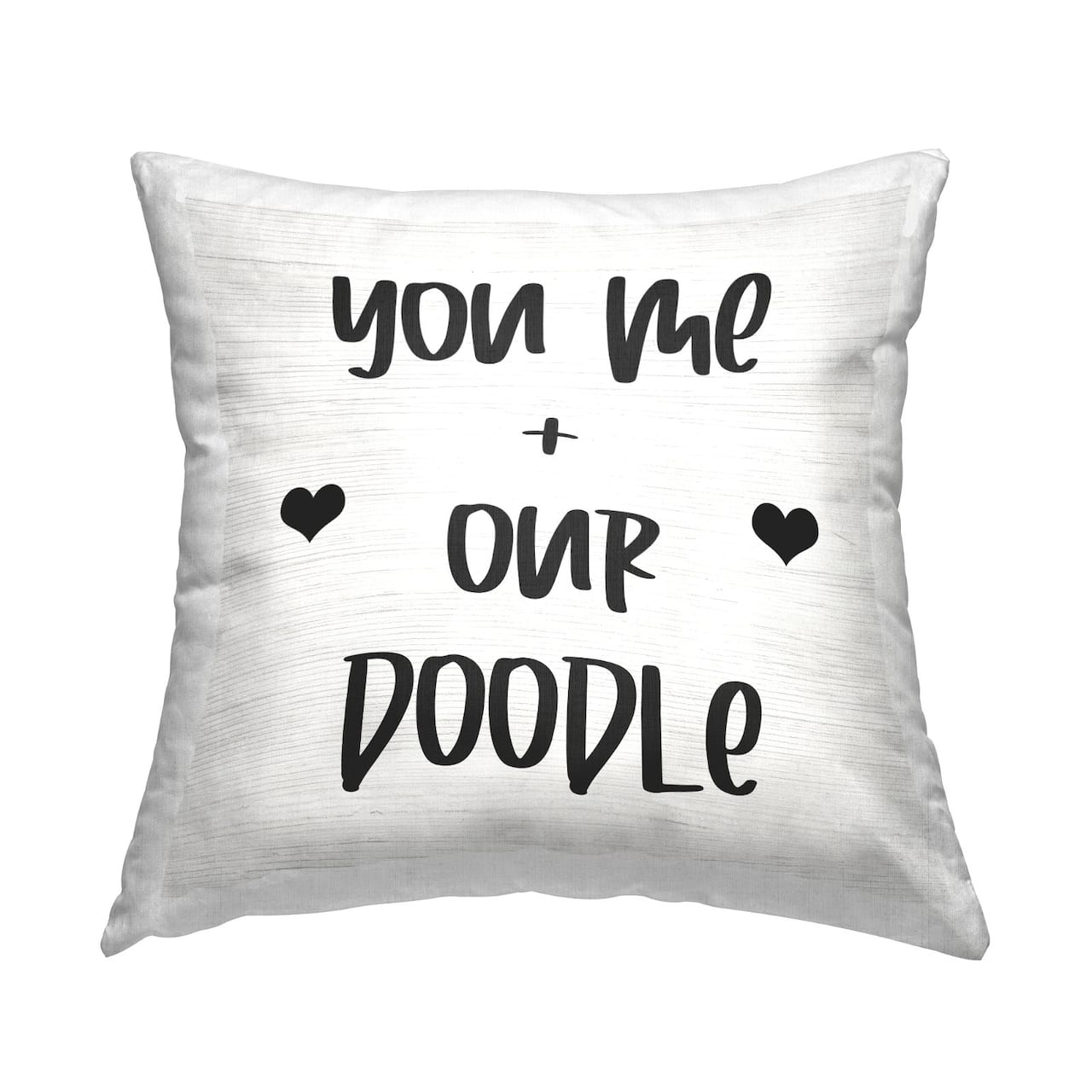 Stupell Industries You Me & Doodle Dog Breed Family Phrase Throw Pillow, 18" x 18"
